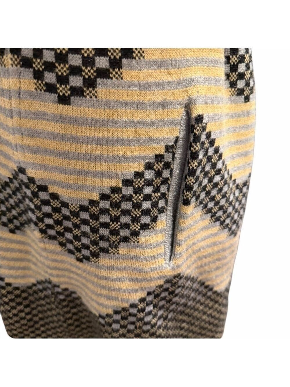 Anthropologie Field & Flower Long Hooded Sweater Coat Oversized Hood Belt Sz S - Picture 7 of 9